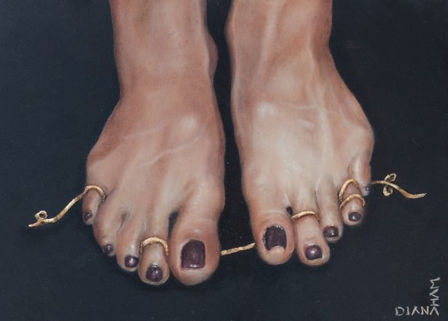 Feet Attached by Gold
